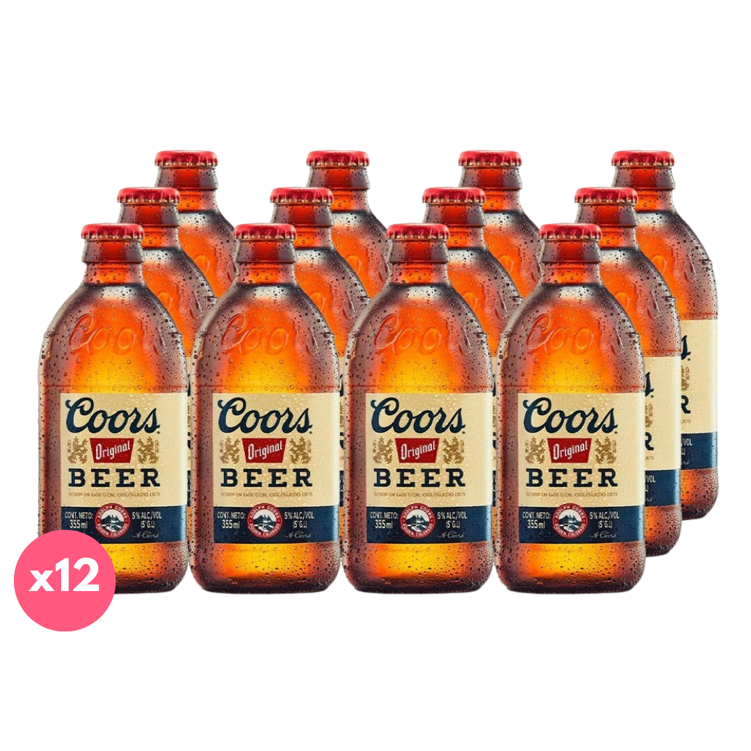 Pack 12x Cervezas Coors Original Botellín 355 ml