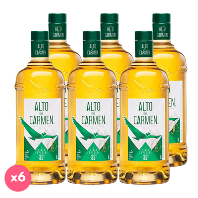 Pack CAJA ALTO DEL CARMEN 1 LITRO: 6x Pisco Alto del Carmen 35 grados 1 Litro  ml