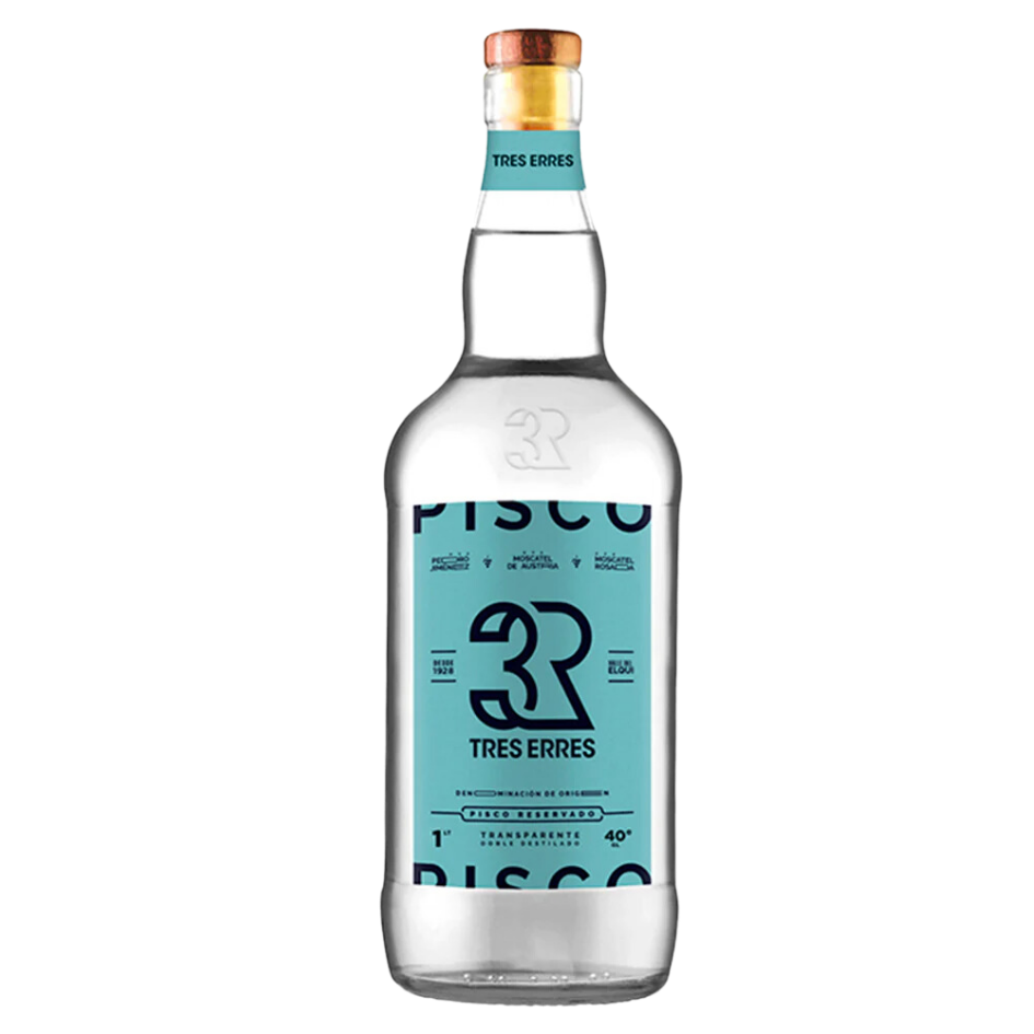 Pisco Tres Erres Transparente 40° 1000 ml